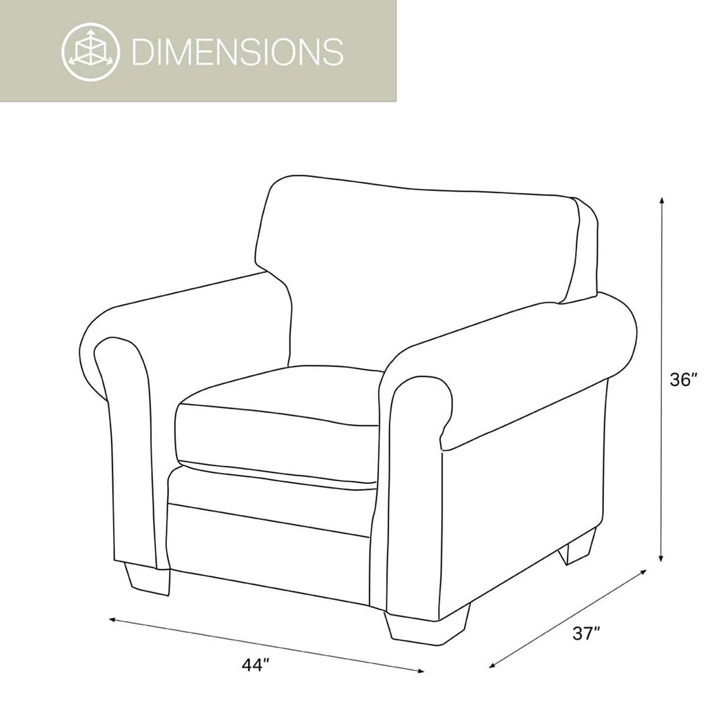 Buckskin Armchair & Ottoman