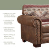 Forest Deer Armchair & Ottoman