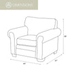 Forest Deer Armchair & Ottoman