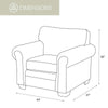 Deer Teal Lodge Armchair & Ottoman
