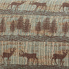 Deer Teal Lodge 4-Piece Set with Sleeper