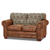 Deer Teal Lodge Loveseat
