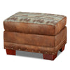 Deer Teal Lodge Ottoman
