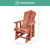Timber Creek Adirondack Glider