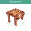 Timber Creek Cedar Ottoman