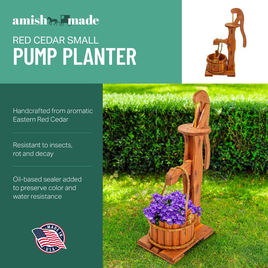 Timber Creek Water Pump Planter - Small