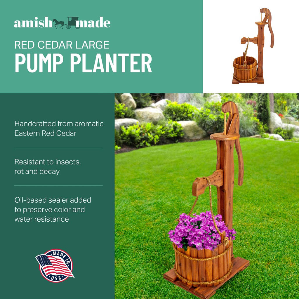 Timber Creek Water Pump Planter - Large