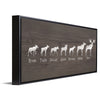 Personalized Moose Family Framed Canvas