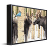 Personalized Moose Love Framed Canvas - Small