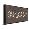 Our Cabin Personalized Framed Canvas