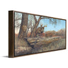 Personalized Whitetail Deer Framed Canvas