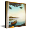 Morning Canoe Personalized Stretched Canvas - Medium