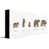 Personalized Bear Family Stretched Canvas - Large