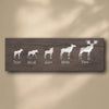 Personalized Moose Family Stretched Canvas - Large