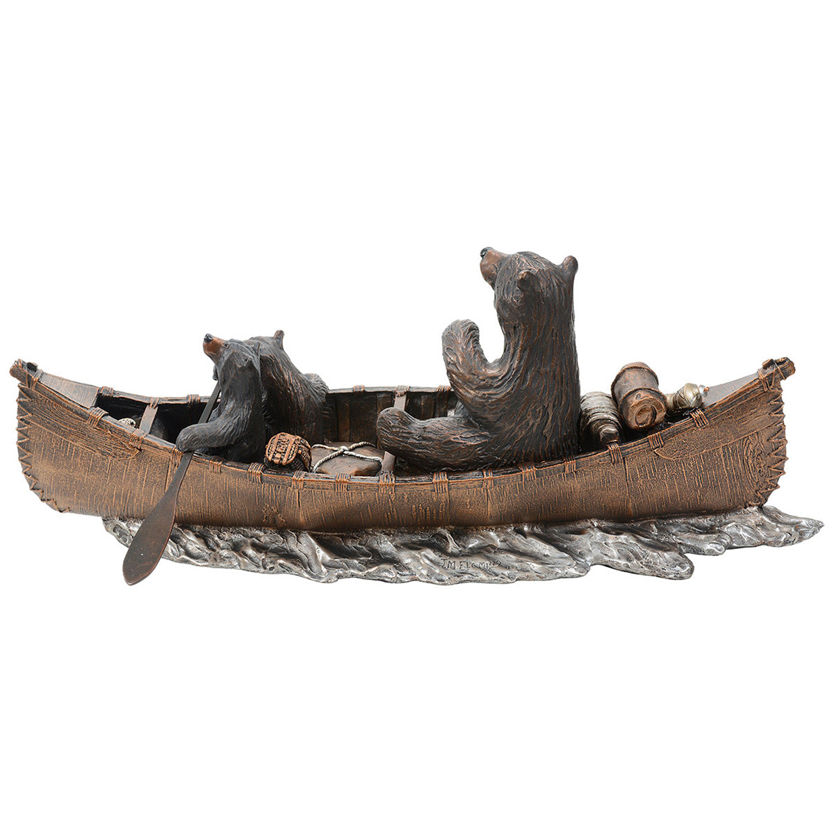 Bear Canoe Trip Sculpture