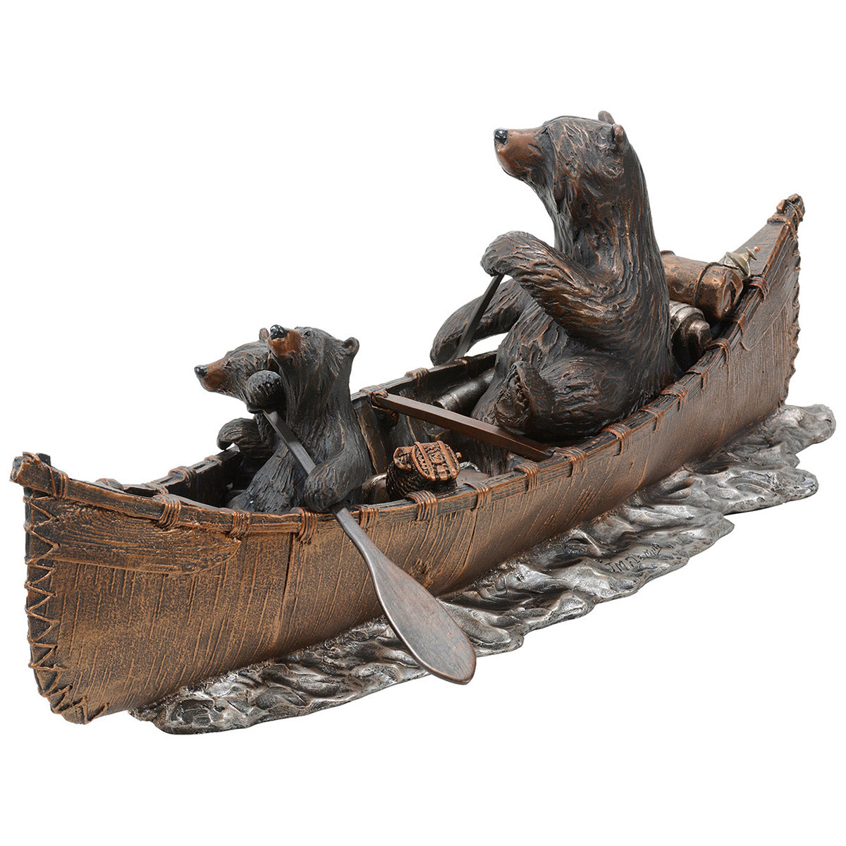 Bear Canoe Trip Sculpture