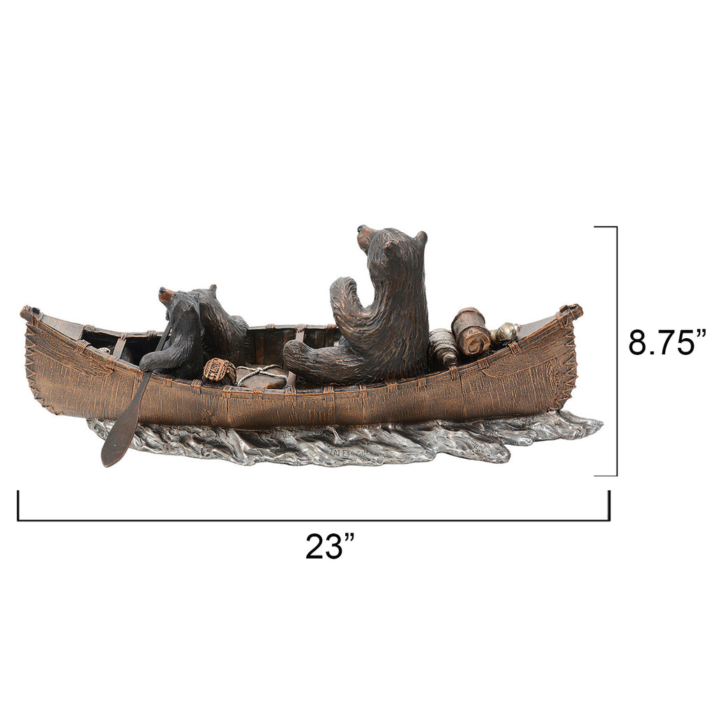 Bear Canoe Trip Sculpture