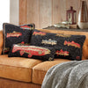 Steelhead Trout Red Hooked Wool Pillow