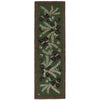 Diamond Pine Hooked Wool Rug - 3 x 8