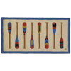 Pine Paddles Hooked Rug