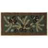 Diamond Pine Hooked Wool Rug - 2 x 4