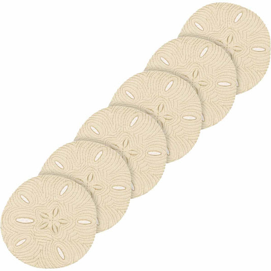 Forio Sand Dollar Placemats - Set of 6 - OVERSTOCK