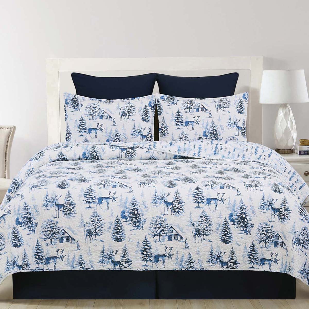 Winter's Grace Quilt Set - Full/Queen