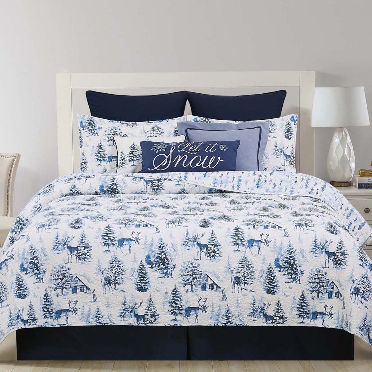 Winter's Grace Quilt Set - Full/Queen