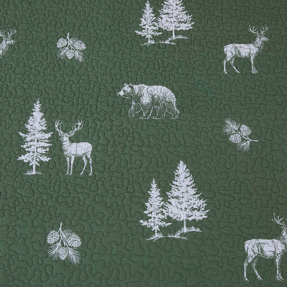 Pine Woods Wilderness Quilt Set - Twin