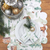 Wood Cabin Deer Round Placemats - Set of 6