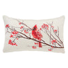 Berry Bright Cardinal Indoor/Outdoor Lumbar Pillow