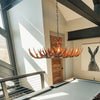 Forest Whitetail 12 Large Antler Table Chandelier