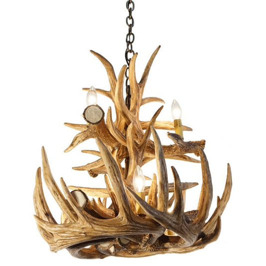 Forest Whitetail 12 Large Antler Chandelier