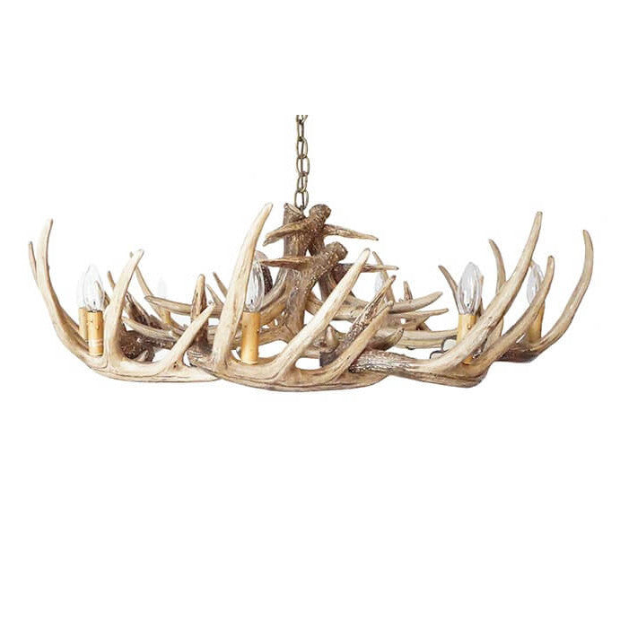 Forest Whitetail 15 Wide Faux Antler Chandelier