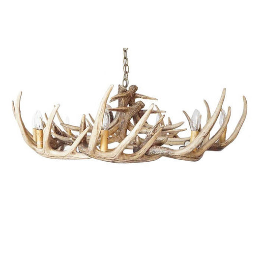 Forest Whitetail 15 Wide Faux Antler Chandelier