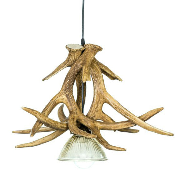 Forest Whitetail 3 Large Antler Pendant