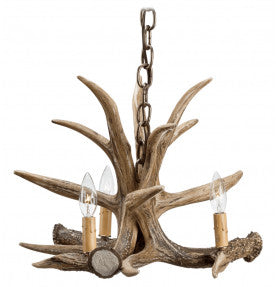 Forest Whitetail 3 Large Antler Chandelier