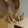Forest Whitetail 9 Antler Large Cascade Chandelier