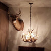 Forest Whitetail 9 Antler Large Cascade Chandelier
