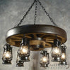 Small Wagon Lantern Chandelier