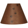 Bear Tracks Dark Brown Lamp Shade