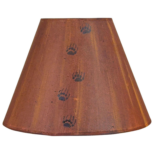 Bear Tracks Natural Lamp Shade