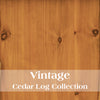 Vintage Cedar Log Headboard - Twin