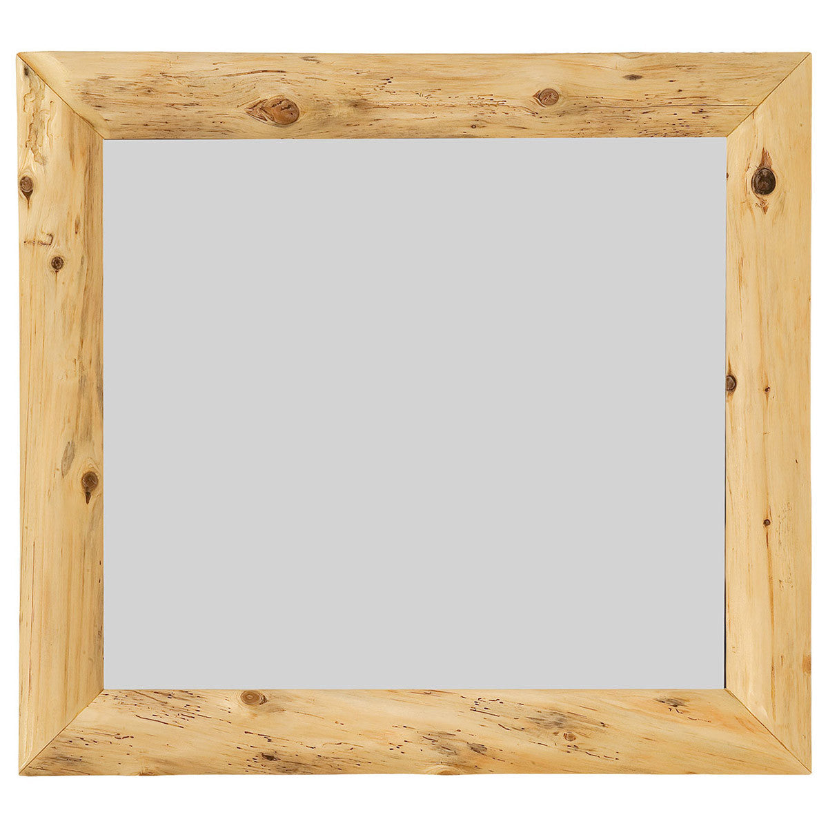 Log Mitered Corner Mirror Frame