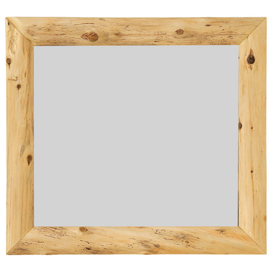 Log Mitered Corner Mirror Frame