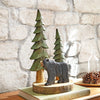 Bear Forest Carved Wood Sculpture