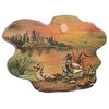 Duck Pond Carved Wood Wall Art