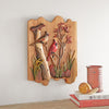 Cardinals Carved Wood Wall Art