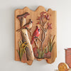 Cardinals Carved Wood Wall Art