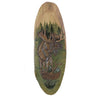 Wood Carved Peaceful Moose Wall Clock